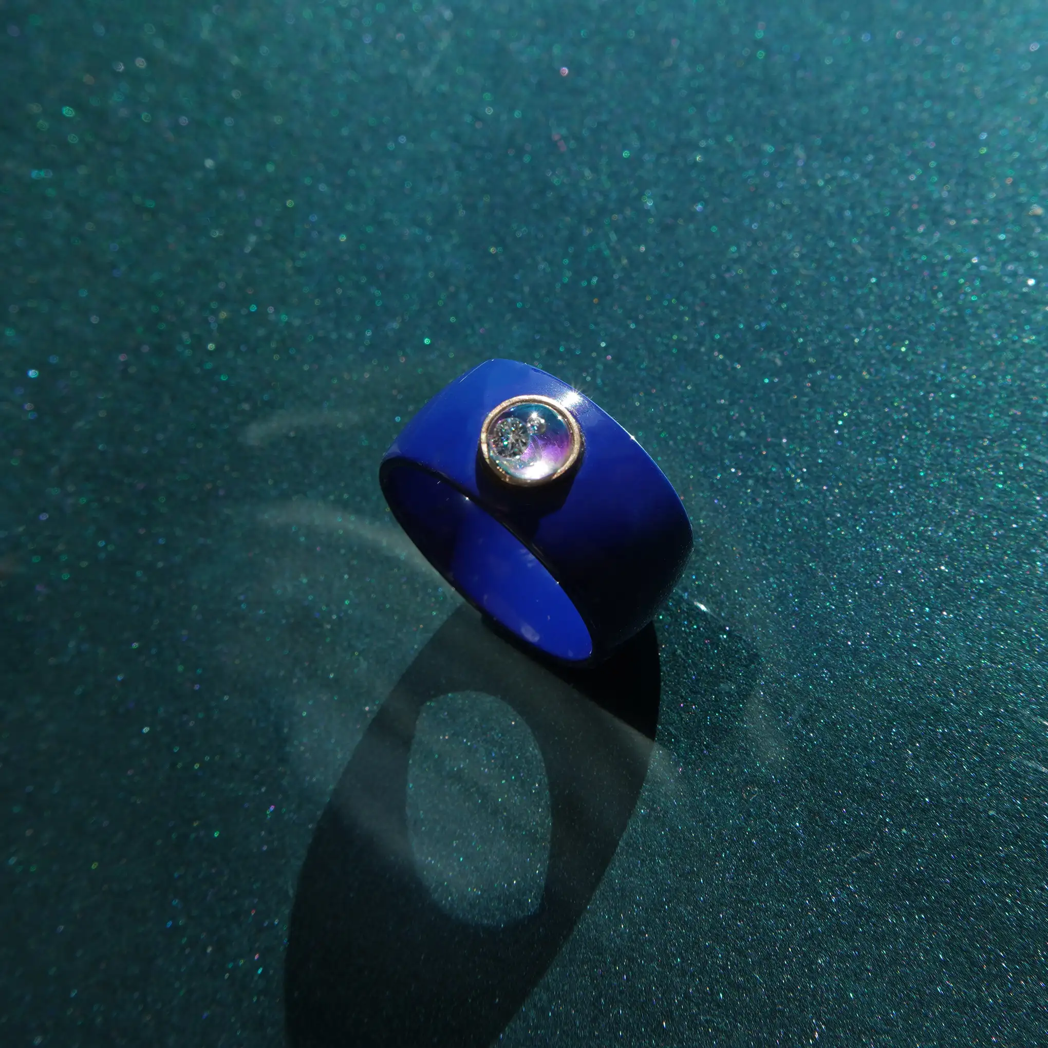 magma gyémánttal kék, gyémánttal