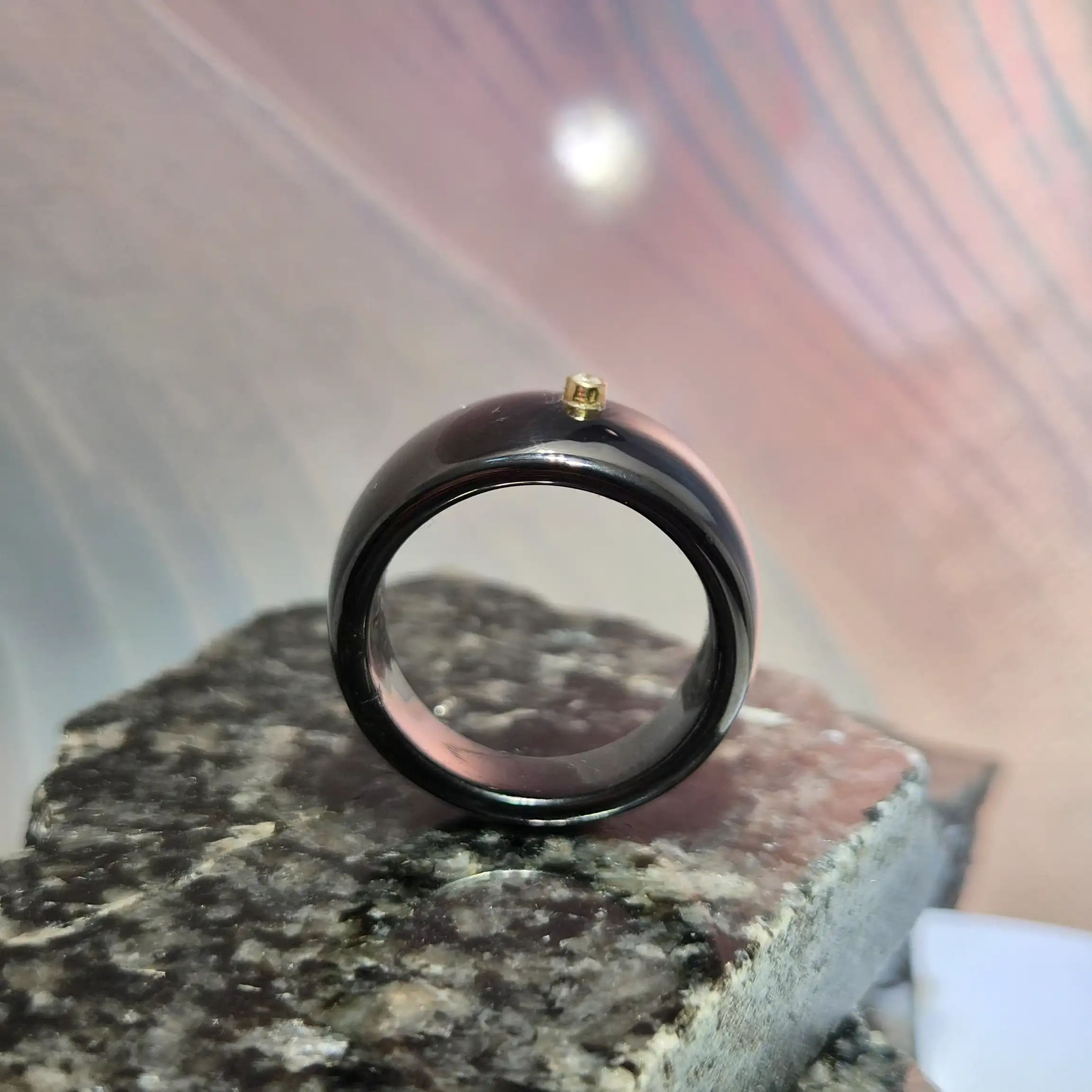 fekete gyűrű foglalat gyémánttal arany foglalat4